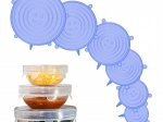 Stretchable Silicone Food Lids – Set of 6