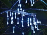 Zonne-LED-tuinlichtsnoer druppels 6,5 m, 30 LED, koud wit