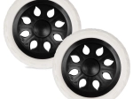 Roues de rechange pour chariot de courses 16 cm, lot de 2