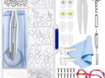 Trizand eyeglasses repair kit in a case (126 pieces)