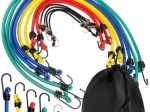 Elastische Gepäckgurte mit Haken, 12 Stk.