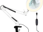 Tischlampe mit Lupe und LED-Beleuchtung IZOXIS