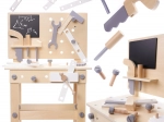 Houten speelgoed gereedschapsset