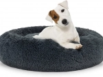 Universele pluche mand voor honden en katten, 60 cm - donkergrijs
