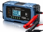 Qoltec intelligente Autobatterie-Ladegerät 12 V / 15 A mit Reparaturfunktion für AGM/GEL/LiFePO4