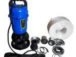 Schmutzwasserpumpe für sauberes und verschmutztes Wasser 750 W mit Zerkleinerer und Schlauch