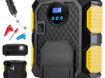 Tragbarer Autokompressor 12 V mit LCD-Display und LED-Licht, 150 PSI
