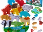 Jeu d’équilibre Montessori en bois avec animaux