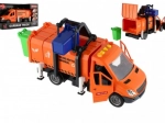 Müllwagen mit Schwungradantrieb mit Lichtern und Geräuschen 30 cm
