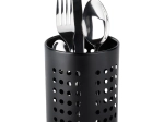 Vilde Black Stainless Steel Cutlery Drainer and Utensil Holder