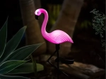 Solar-Garten-LED-Lampe in Flamingoform 53 cm