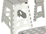 Klappbarer rutschfester Hocker 39 cm – hellgrau