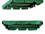 Toit pour balancelle de jardin 200 x 120 cm, housse imperméable grise ModernHome