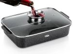 Granit-Bräter mit Deckel Granitica 3,5 l, 35 × 23 × 12 cm