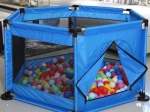 Kinderbox / droog ballenbad met ballen - blauw