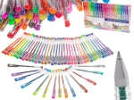 Set gelpennen met glitter, 50 stuks