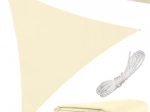 Voile d’ombrage triangulaire 3 × 3 × 3 m beige