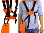 Harness system for a petrol string trimmer