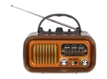 radio rétro portable AM/FM avec charge solaire et Bluetooth
