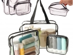 Transparente Reise-Kosmetiktaschen – Set mit 3 Stück