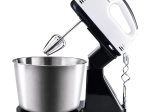 Küchen-Handmixer mit Ständer und Edelstahl-Schüssel, 7 Geschwindigkeitsstufen