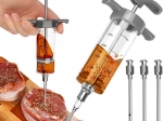 Ruhhy Fleisch-Injektionsspritze mit 3 Nadeln, 50 ml