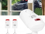 draadloos alarm met PIR-bewegingsdetector en 2 afstandsbedieningen 105 dB