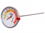 Thermomètre en acier pour fumoir avec sonde 33 cm
