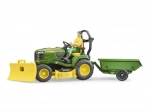 Tuintractor JOHN DEERE X949 met tuinierfiguur van BRUDER