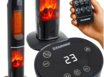 Kaminer Ignisse tower electric fan heater with flame effect 2000 W with remote control