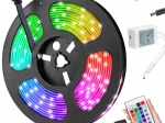 LED-Streifen SMD 5050 RGB 4,5 m wasserfestes Set mit Fernbedienung