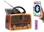 Tragbares analoges Radio RA10 AM/FM mit Solarladung und Bluetooth