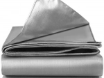 Afdekzeil 3 × 4 m zilver waterdicht HDPE 120 g/m²