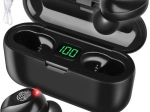 draadloze bluetooth-oordopjes met powerbank