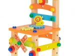 Wooden Construction Set – Workshop Stool, 49 Pieces