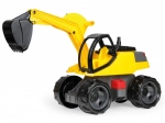 Lena graafmachine geel‑zwart kunststof graafmachine voor kinderen