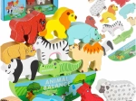 Houten Montessori evenwichtsspel dieren