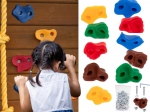 Climbing Holds for Kids 10 pcs Color Set with Screws