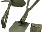 Opvouwbare multifunctionele schop met pikhouweel in etui