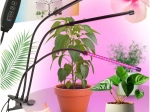 Lampe LED pour la culture des plantes avec panneau triple bras