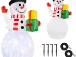 Bonhomme de neige gonflable avec éclairage LED
