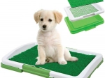 Hundetoilette mit Kunstrasen für Welpen und Hunde