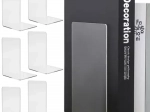 Serre-livres transparents RUHHY – lot de 6 pièces