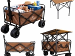 Faltbarer Transportwagen LUARO 2-in-1 mit Tisch