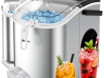 Machine à glaçons Ruhhy 1,2 l argentée avec pelle