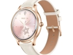 Smarte Uhr Colmi L28 gold mit Lederarmband
