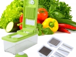 Coupe-légumes et râpe multifonction pour fruits et légumes avec récipient 1,5 l