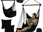 Hanging swing chair Gardlov 210 cm black