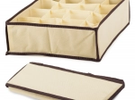 Organisateur beige pour tiroir pour sous-vêtements et chaussettes
