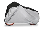Waterproof universal bicycle cover with drawstring and buckle